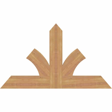 Ekena Millwork Richland Timber Gable Bracket, Western Red Cedar, 48"W x 28"H x 1 1/2"D x 5 1/2"F, 14/12 Pitch GBW048X28X0206RIC00SWR